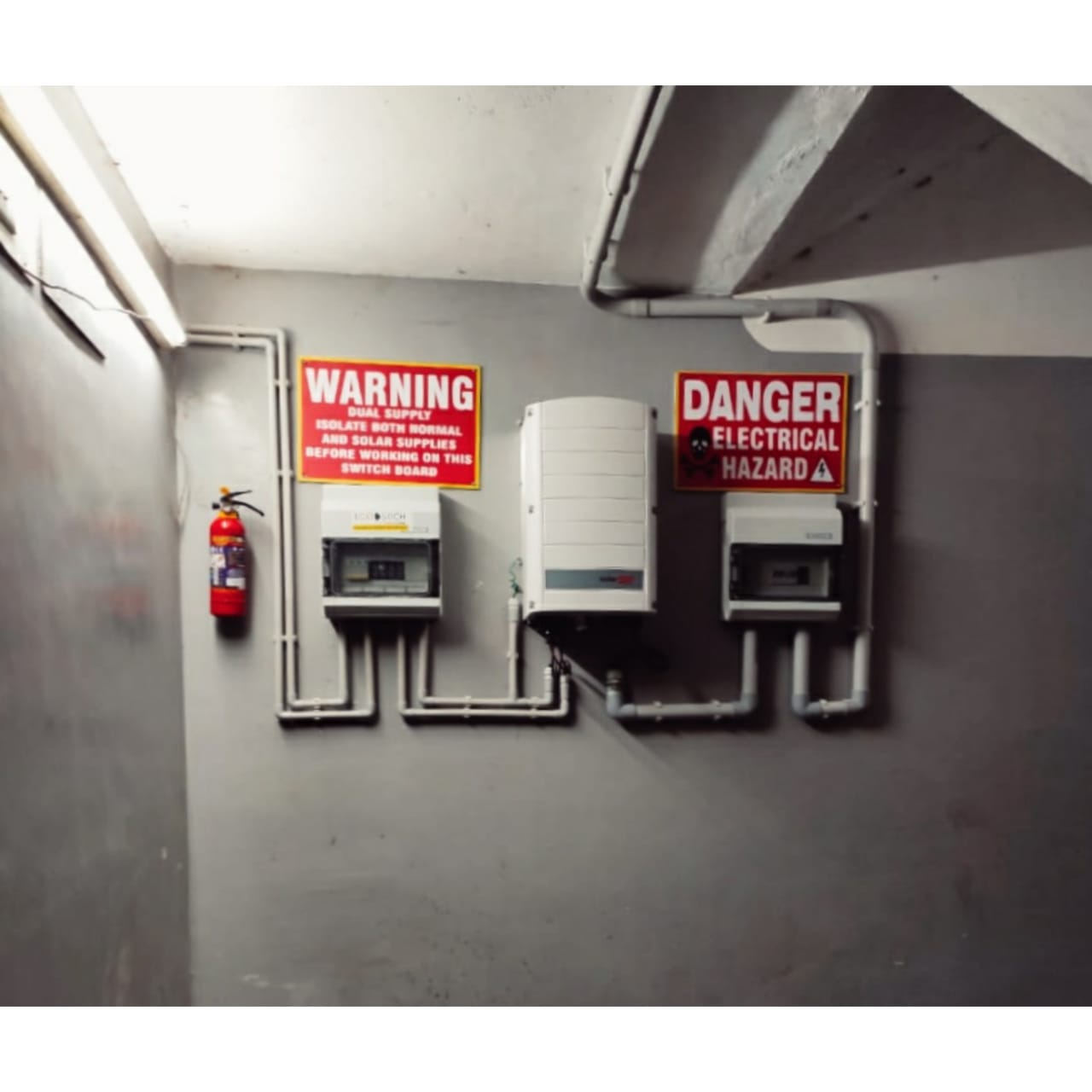 Akr express_inverter Solar edge inverter installation at site.