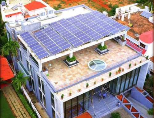 Geetham Shares and Securities – 34.78kWp Solar On-Grid System at Yelahanka